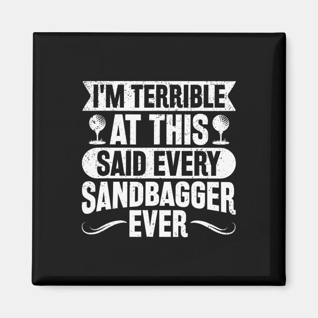 Golf Sandbagger  Magnet (Framsidan)