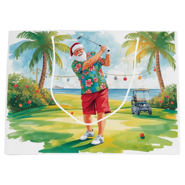 Golf Santa Claus is golfing by the beach (Framsidan)