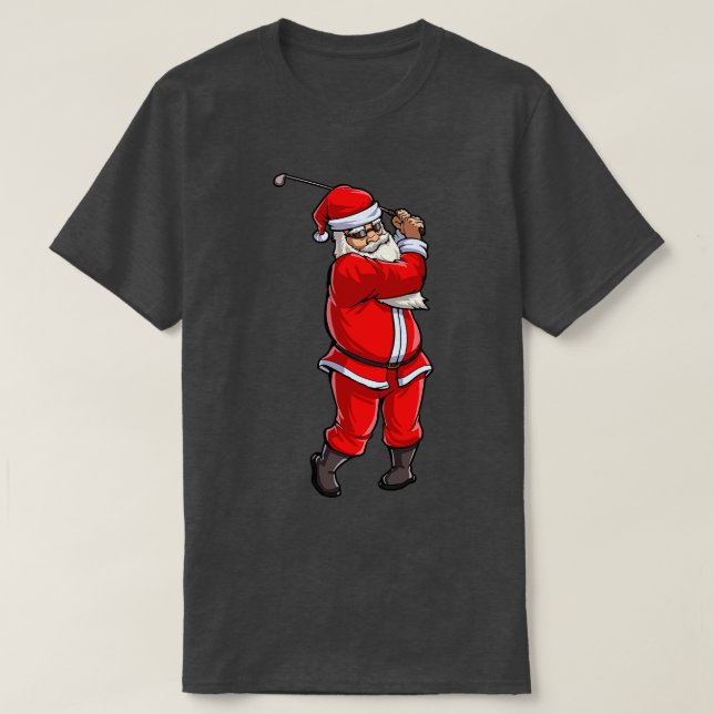 Golf Santa Golfer-Klubben Hat Boll Sport G T Shirt (Design framsida)