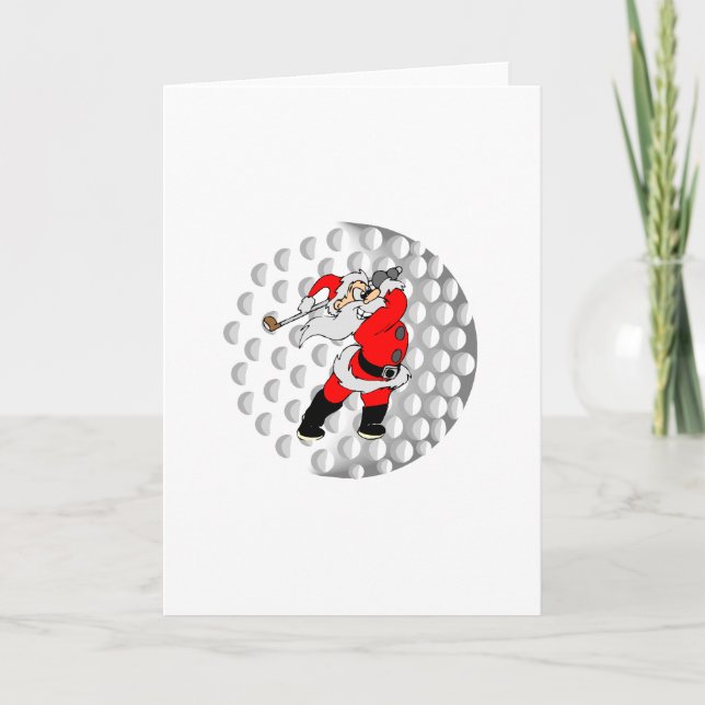 Golf Santa Helgkort (Framsida)