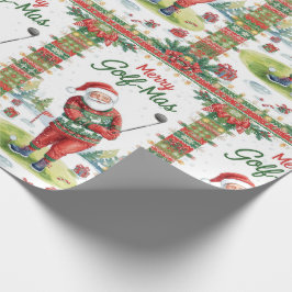 Golf Santa in Ugly Sweater Golfing Merry Golfmas Presentpapper