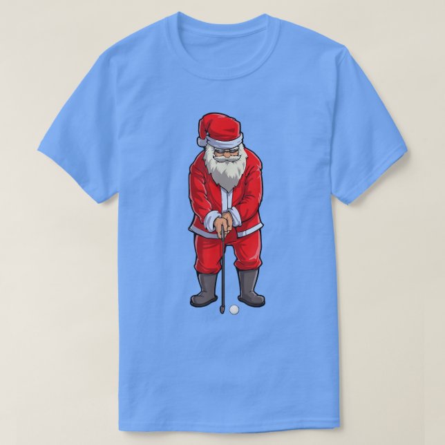 Golf Santa Tee Golfer-julen Klubb Hat Boll, Xma (Design framsida)