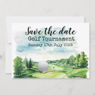 Golf Save date Golf Tournament Inbjudningar