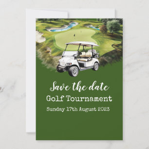 Golf Save date Golf Tournament Inbjudningar