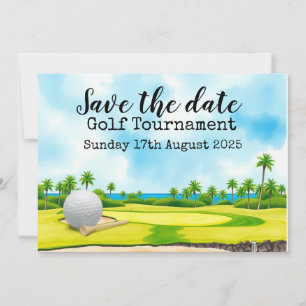 Golf Save date Golf Tournament Inbjudningar