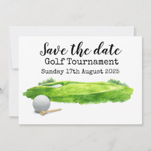 Golf Save date Golf Tournament Inbjudningar