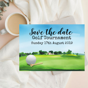Golf Save date Golf Tournament Inbjudningar
