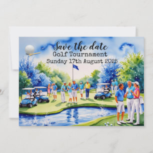 Golf Save date Golf Tournament Inbjudningar