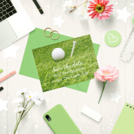 Golf Save date Golf Tournament med garanti Meddelande Vykort