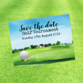 Golf Save date Golf Tournament Meddelande Vykort