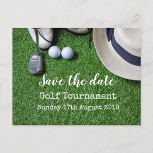 Golf Save date Golf Tournament Meddelande Vykort
