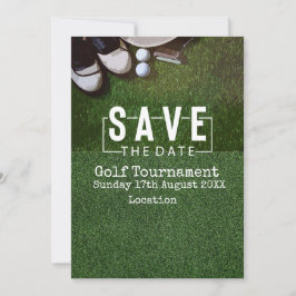 Golf Save date Golf Tournament on grönt Inbjudningar