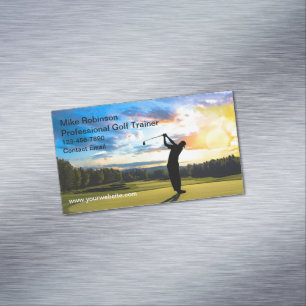Golf Scenia Magnetic Affärskorts Magnetiska Visitkort