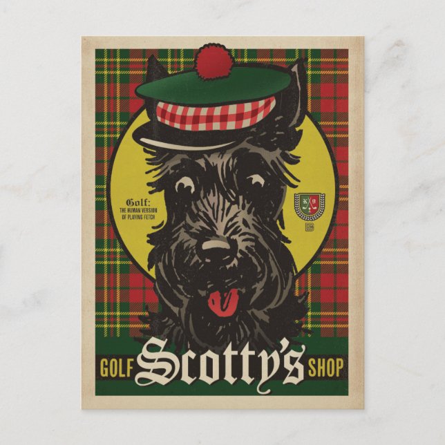 Golf Scotty's Shop Vykort (Framsida)