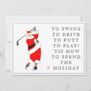 Golf semester julkort