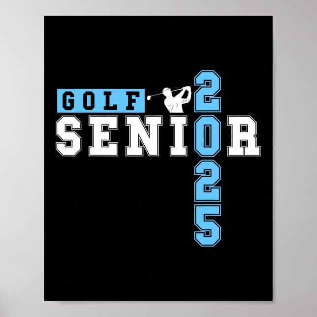 Golf Senior Night Golf Senior 2025 Graduation &#  Poster (Framsidan)