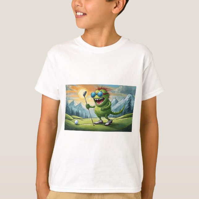 Golf shirt monster  t shirt (Framsida)