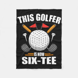 Golf Shirts För manar 60 år gammal Golfer Fleecefilt