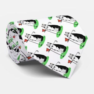 Golf Siberian husky (svart) Hund Spela Cute Funny Slips