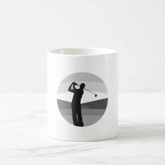 Golf Silhouette Kaffemugg (Center)