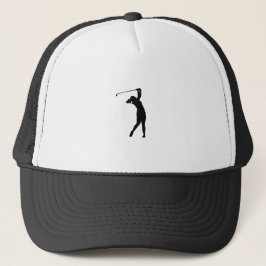 Golf Silhouette Trucker Hatt Roligt Present för Go Keps