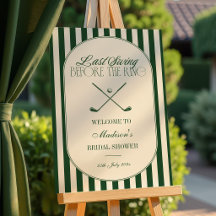 Golf "Sista svängen före ringen" Bröllopsfirande v