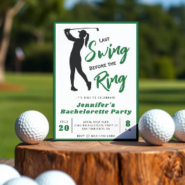Golf Sjungbrudskväll Sista Svängningen Innan Ringe Inbjudningar