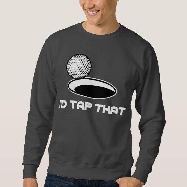 Golf skulle jag klapp det sweatshirt (Framsida)