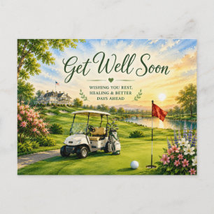 Golf Snart Bättre Vattenfärg för Golfare Vykort