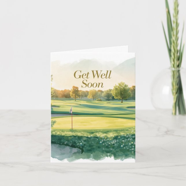 Golf Snart frisk golfare  Anteckningskort (Framsida)