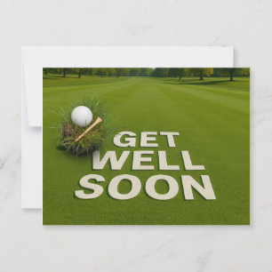 Golf Snart frisk igen skicka önskningar för golfar Vykort