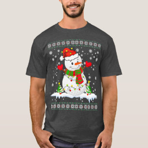 Golf Snögubbe jul Pajama Ugly Tee Sport Boll