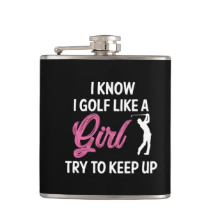 golf som en tjej fickplunta