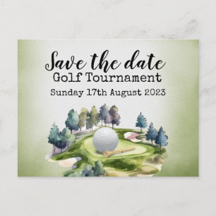 Golf Spara datum Golfturnering Meddelande Vykort