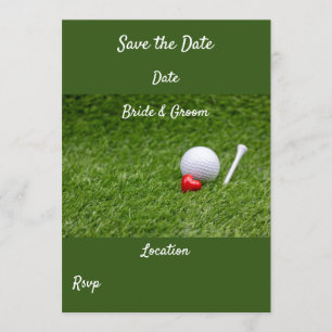 Golf Spara datum Inbjudningar
