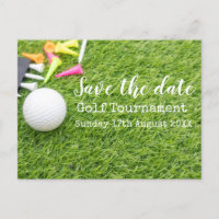 Golf Sparar datumet Golf-turnering med boll