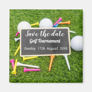 Golf Sparar datumet Golf-turnering med T Magnet