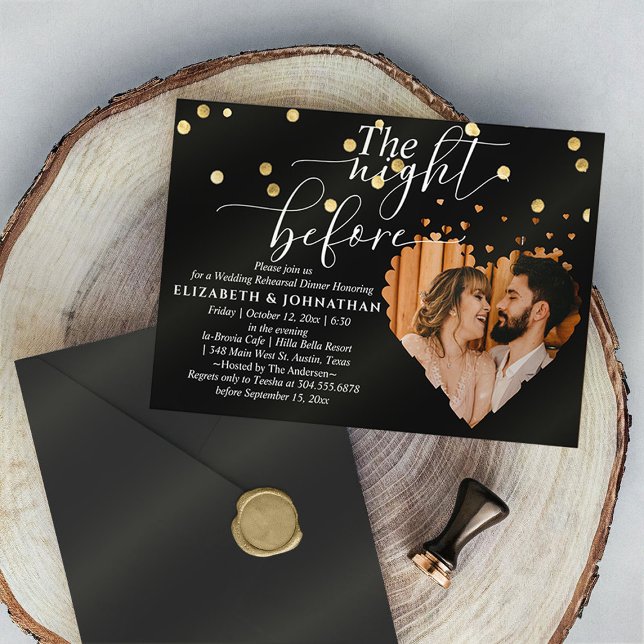 Golf Sparkly Rehearsal Midnatt före Inbjudningar (Skapare uppladdad)