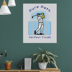 golf spelare poster
