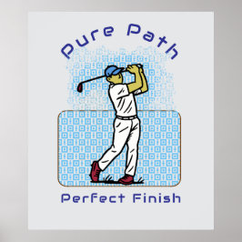 golf spelare poster