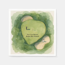 Golf Speningsfest golfer på banan Pappersservett