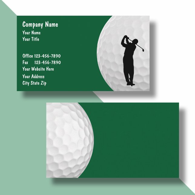 Golf Sport Tema Moderna Affärskort Visitkort (Skapare uppladdad)