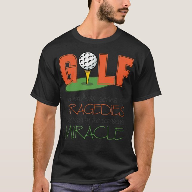 Golf - sportsgolfredskap t shirt (Framsida)