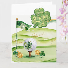Golf St. Patricks dag  Golf tema för golfare  Kort