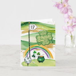 Golf St. Patrick's Day  Golf tema för golfare  Kort