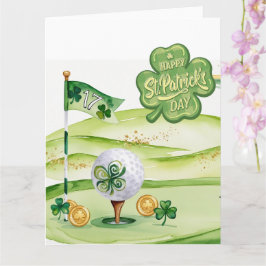 Golf St. Patricksdagen  Golf tema för golfare  Kort