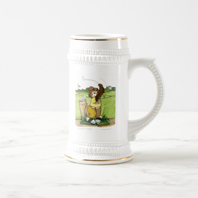 Golf Stein som är humoristisk Sejdel (Höger)