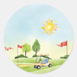 Golf Sticker Runt Klistermärke
