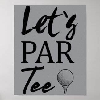 Golf Storesyster hål-i-ett Golf 1-års födelsedagsf Poster