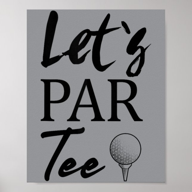 Golf Storesyster hål-i-ett Golf 1-års födelsedagsf Poster (Framsidan)